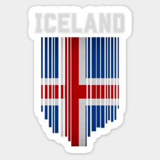 Iceland flag, icelandic flag Sticker