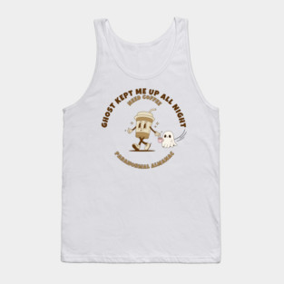 TRANSPARENT GHOST COFFEE Tank Top