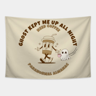 TRANSPARENT GHOST COFFEE Tapestry