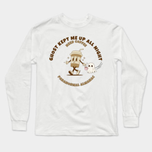 TRANSPARENT GHOST COFFEE Long Sleeve T-Shirt