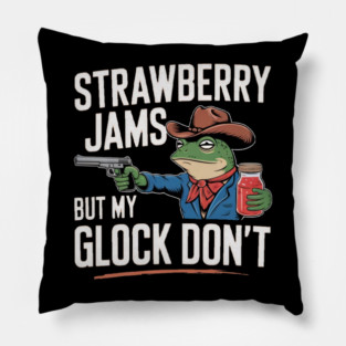 Inappropriate humor frog Pillow