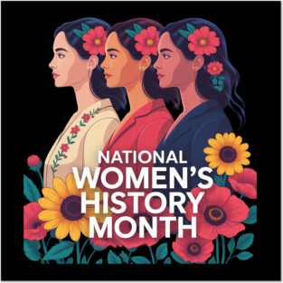 Feminist National Women's History Month 2025 Equity Woman Posters and Art