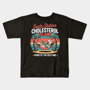Santa Statina Cholesterol Island Kids T-Shirt