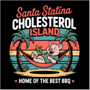 Santa Statina Cholesterol Island Posters and Art