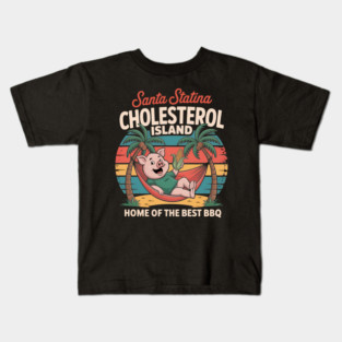 Santa Statina Cholesterol Island Kids T-Shirt