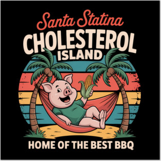 Santa Statina Cholesterol Island Posters and Art