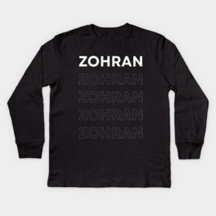 zohran mamdani Supporting Kids Long Sleeve T-Shirt