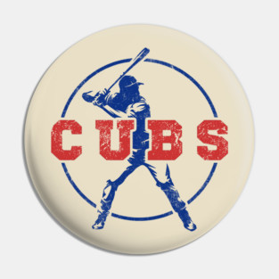 Vintage Circle Chicago Cubs Pin