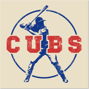 Vintage Circle Chicago Cubs Posters and Art
