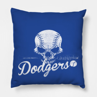 Rage Skull Dodgers Pillow