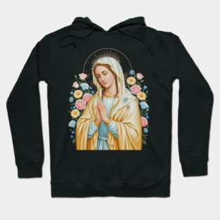 Mother Mary Saint Mary Powerful Symbol Hoodie