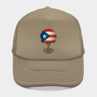 Tree of Life with Puerto Rican Flag Hat