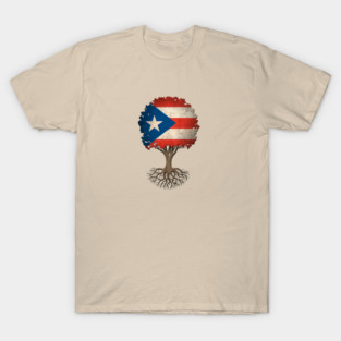 Tree of Life with Puerto Rican Flag T-Shirt