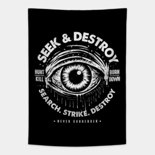 SEEK & DESTROY Tapestry