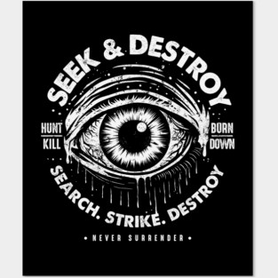 SEEK & DESTROY Posters and Art