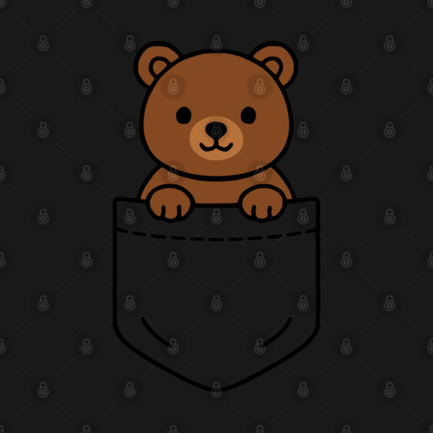 Cute Bear Pocket Pal Funny Teddy Bear Wildlife Forest Animal by Yesteeyear