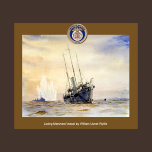 Listing Merchant Vessel by William Lionel Wyllie T-Shirt