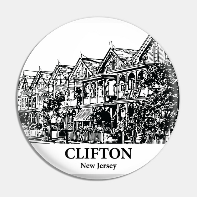 Clifton - New Jersey Pin by Lakeric