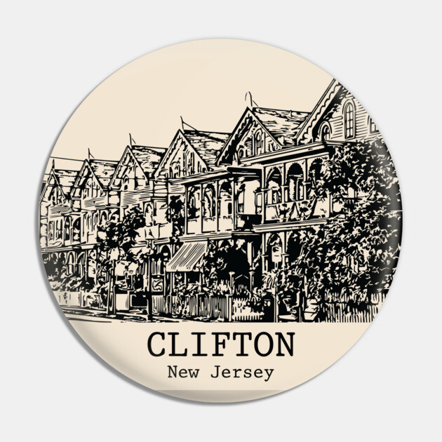 Clifton - New Jersey Pin by Lakeric