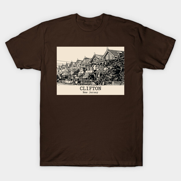 Clifton - New Jersey T-Shirt by Lakeric