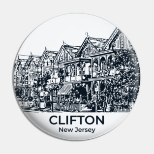 Clifton - New Jersey Pin