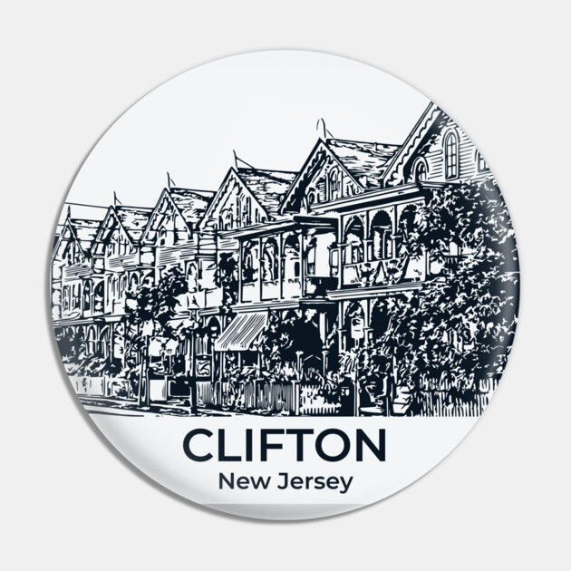 Clifton - New Jersey Pin by Lakeric