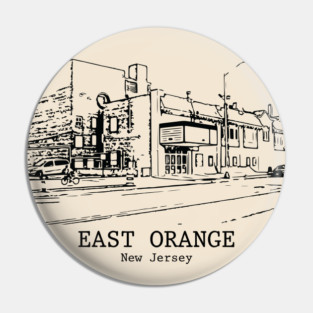 East Orange - New Jersey Pin
