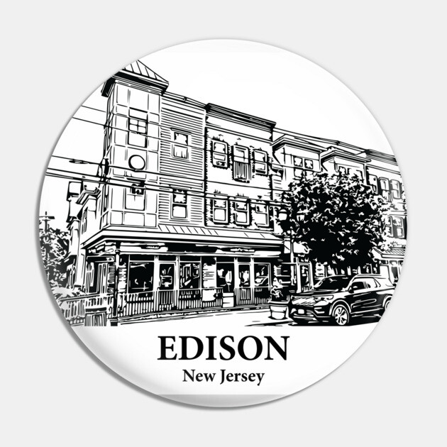 Edison - New Jersey Pin by Lakeric