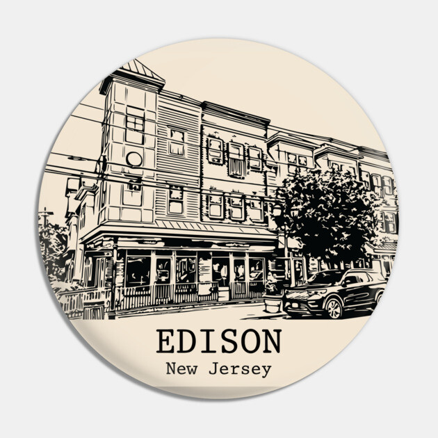 Edison - New Jersey Pin by Lakeric