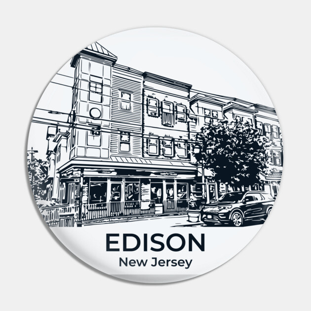 Edison - New Jersey Pin by Lakeric