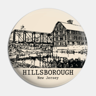 Hillsborough - New Jersey Pin