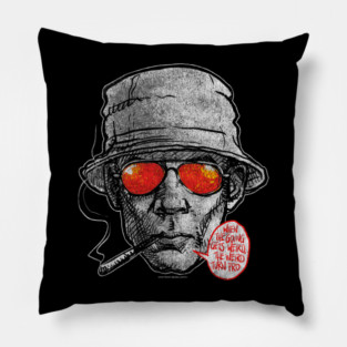 Hunter S Thompson, DISTRESSED, Gonzo, Raoul Duke Pillow