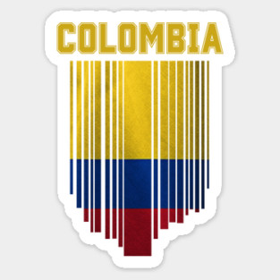 Colombia flag, colombian flag Sticker