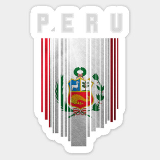 Perú flag, peruvian flag Sticker