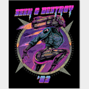 "SEEK & DESTROY " (PURPLE) Posters and Art