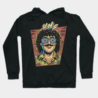 Retro Weird Al 1989 Cracked Hoodie