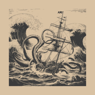 Vintage Kraken Attack! T-Shirt