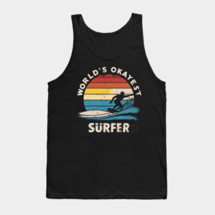 World's Okayest Surfer Tank Top
