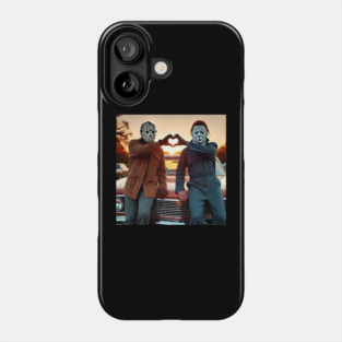 Michael and Jason Heart Hands Tshirts Funny Halloween M4112 Phone Case