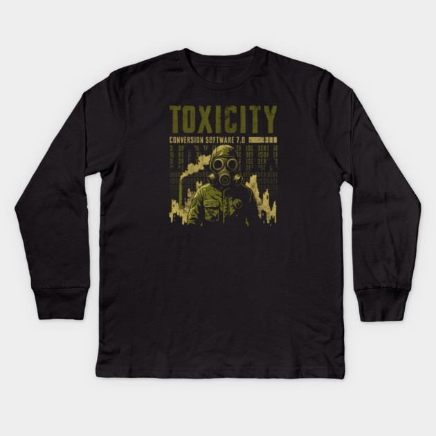 TOXICITY Kids Long Sleeve T-Shirt by artslaves