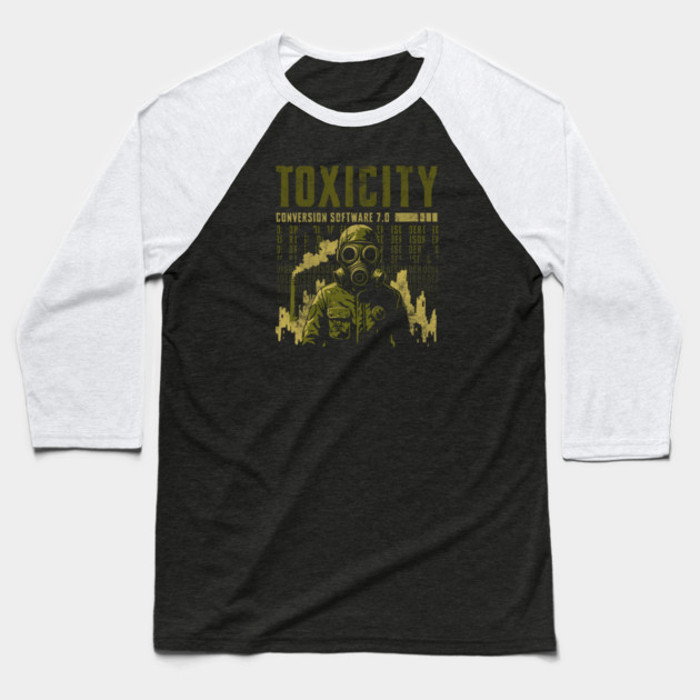 TOXICITY Baseball T-Shirt by artslaves