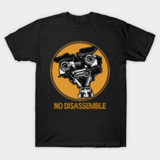 no disassemble, retro T-Shirt