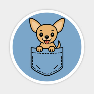 Cute Chihuahua Puppy Pocket Pal Funny Chihuahua Small Dog Magnet