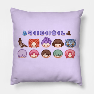 Cute Demon Hunters Idols Crayon Pillow