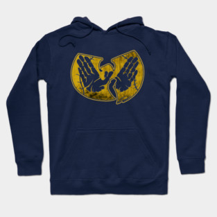 Wu-Tang Grunge Vintage Hand‑Print Logo Tee Hoodie