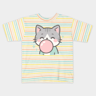 Bubblegum Meow Kids T-Shirt