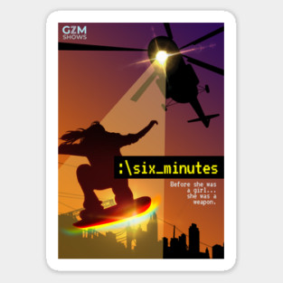 Six Minutes Podcast Poster! Magnet