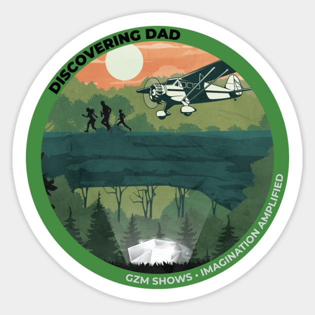 Discovering Dad Official Sticker Sticker by GZM Podcasts
