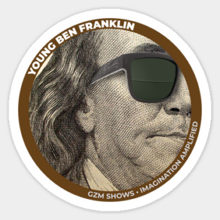 Young Ben Franklin Official Sticker Sticker