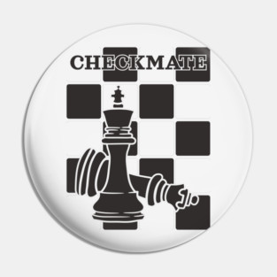 Checkerboard Checkmate - Chess Lovers gift Pin